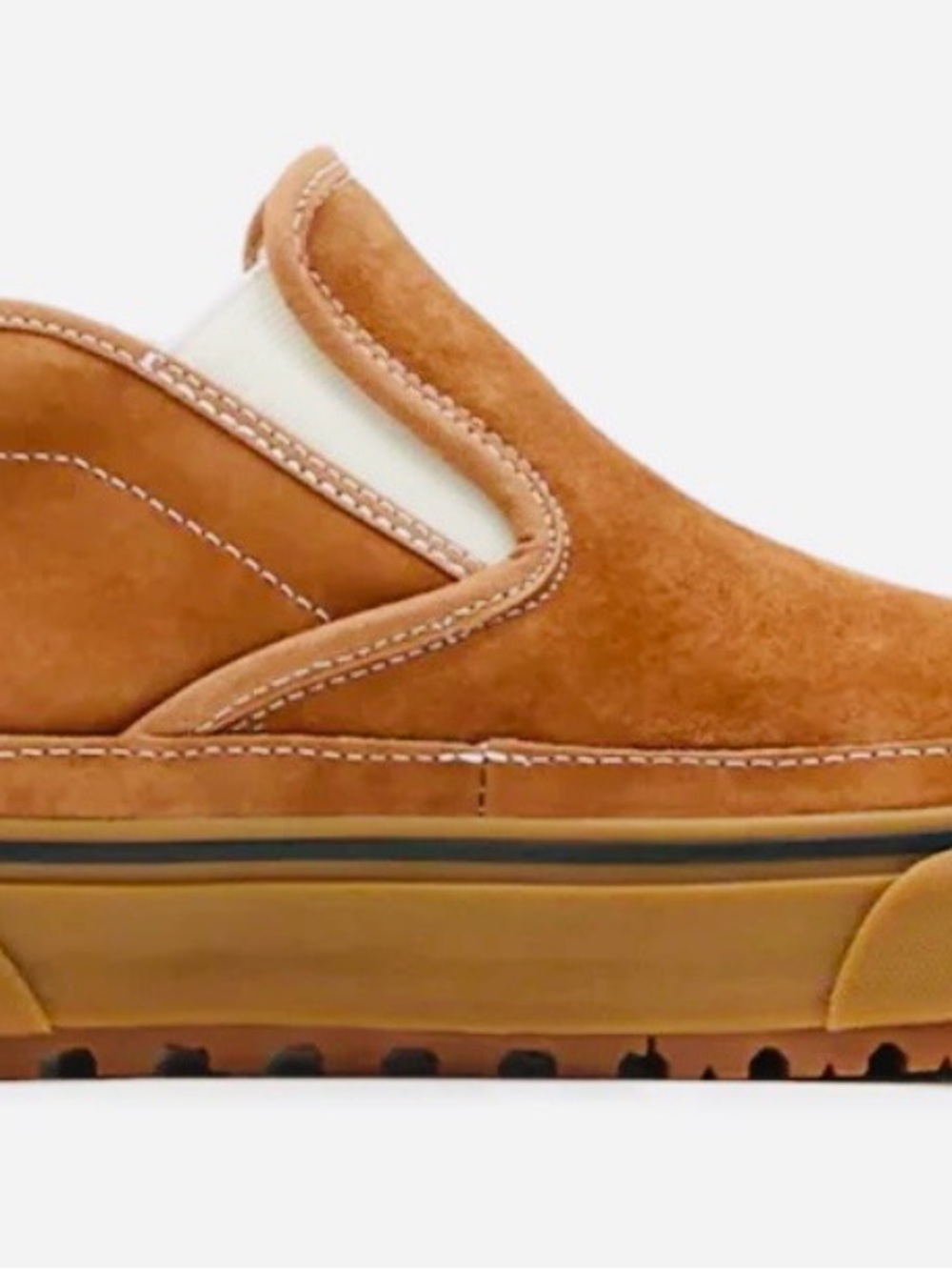 Vans Suede Slip-On Sneakers - Chestnut Brown - Picture 2 of 7